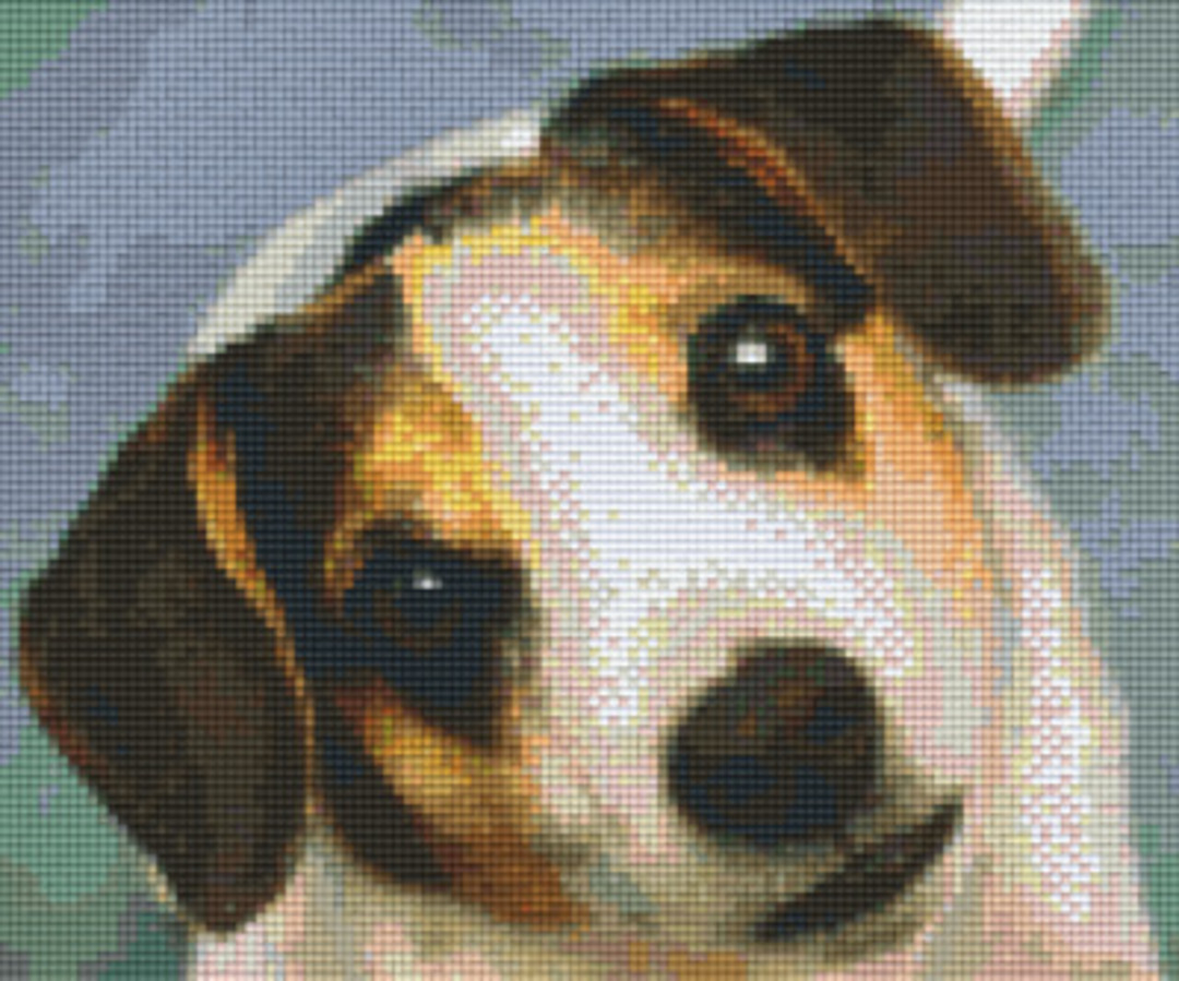Jack Russell Six [6] Baseplate PixleHobby Mini-mosaic Art Kits image 0